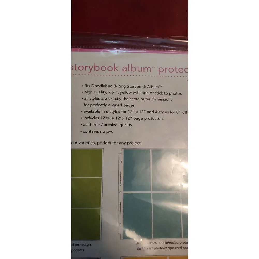 DOODLEBUG DESIGN Storybook album protectors NIP